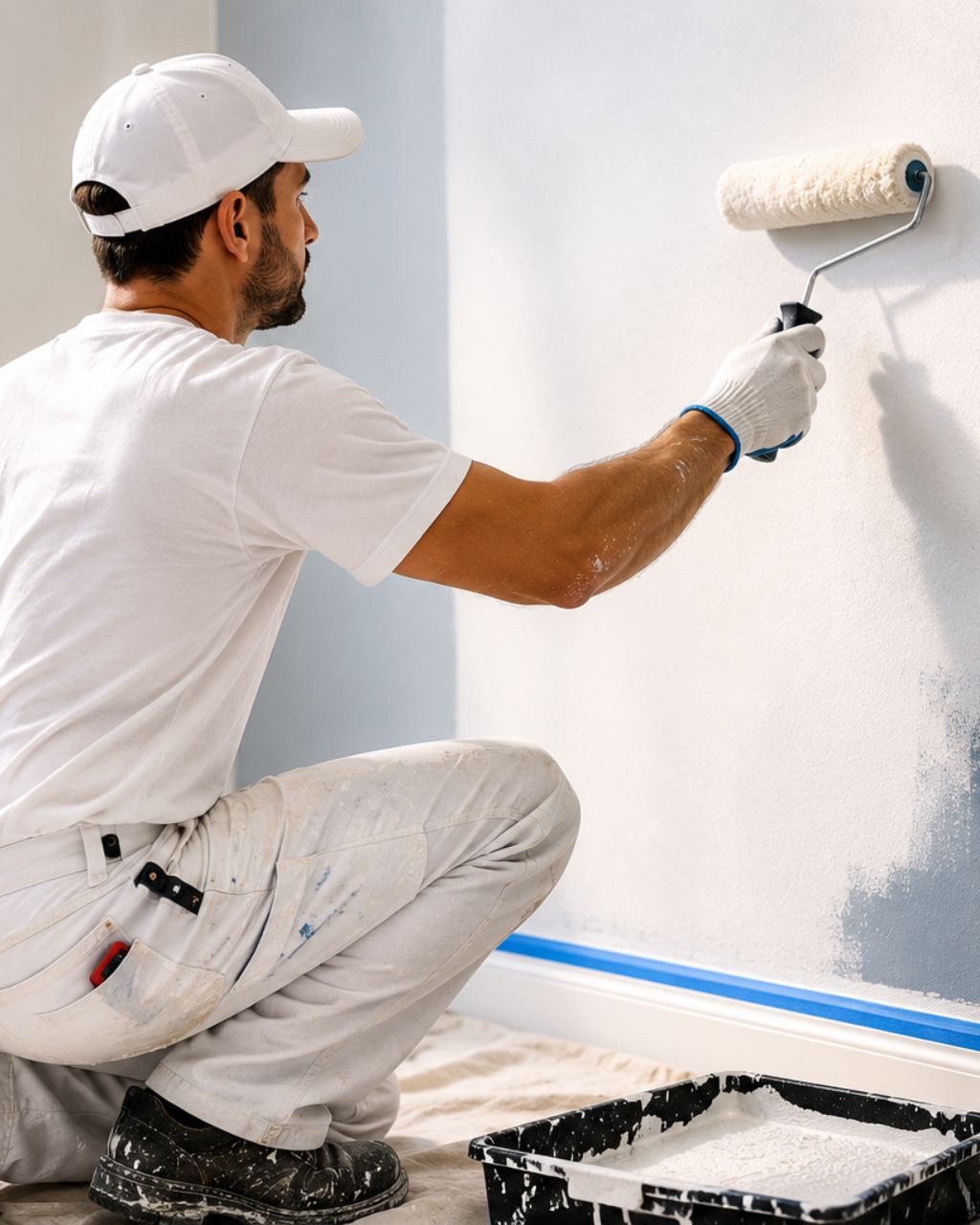 Painter at work